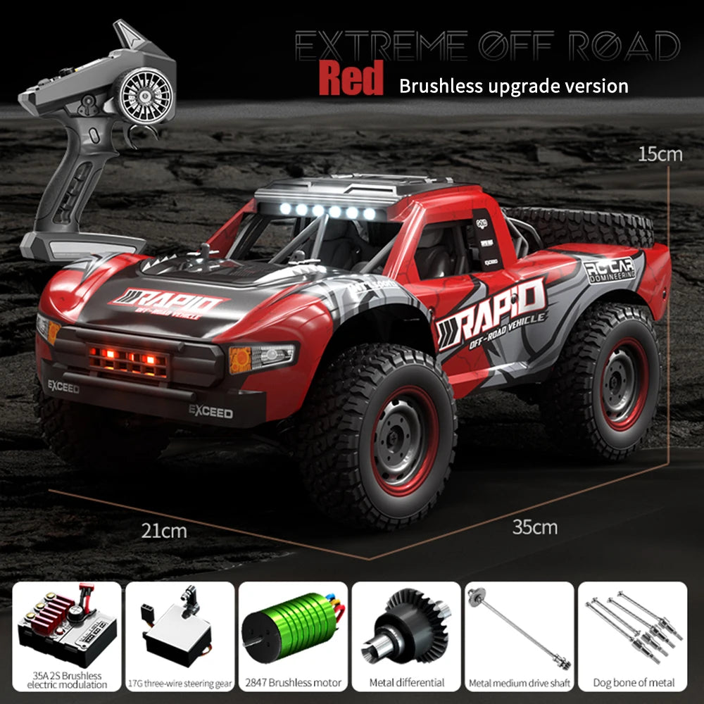 Q130B 4WD RC Car 70km/h High Speed Brushless Motor Off-Road Truck 2.4G Remote Control Vehicle Racing Car Toys for Adults Kids