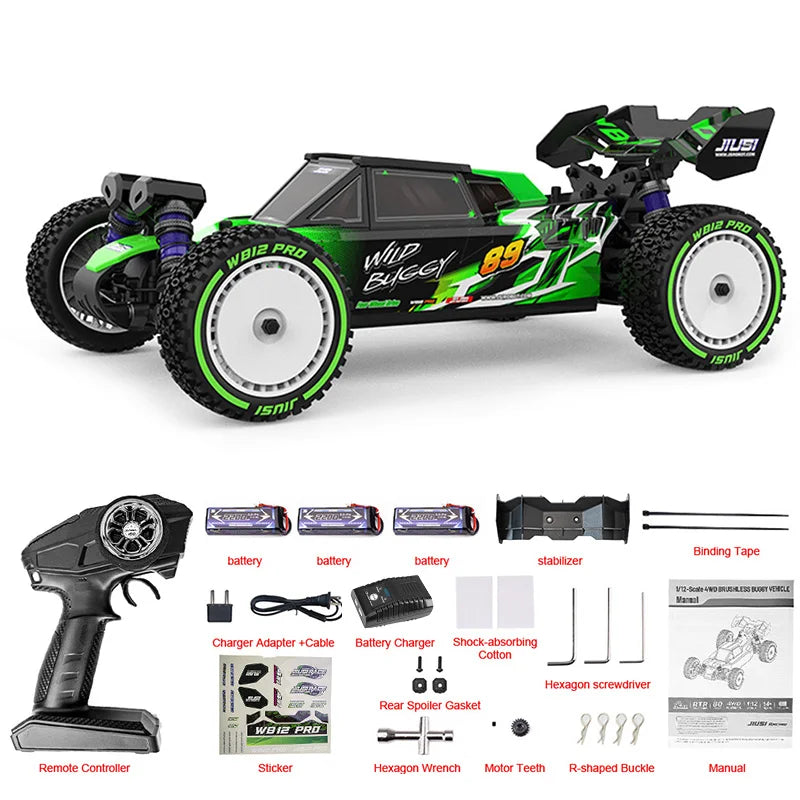 JIUSICE WB12 Pro 4WD Brushless RC Off-road Car
