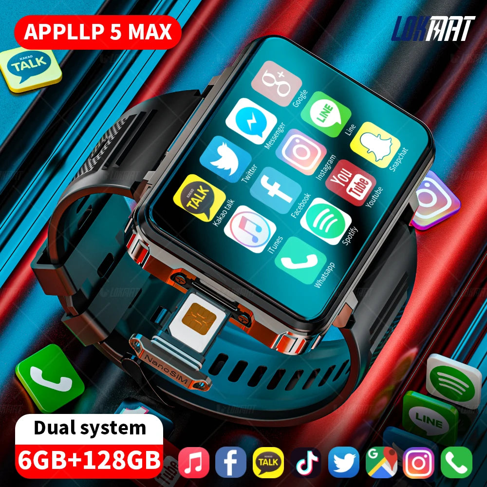LOKMAT 5 Max Android Smartwatch Phone With 4G Calls