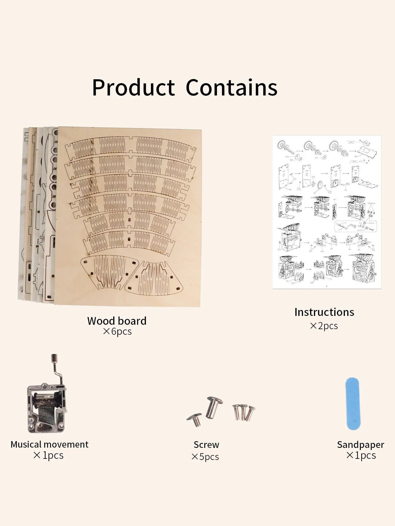 Hand Whale 3D Wooden Puzzle Music Box For Adults Collectors