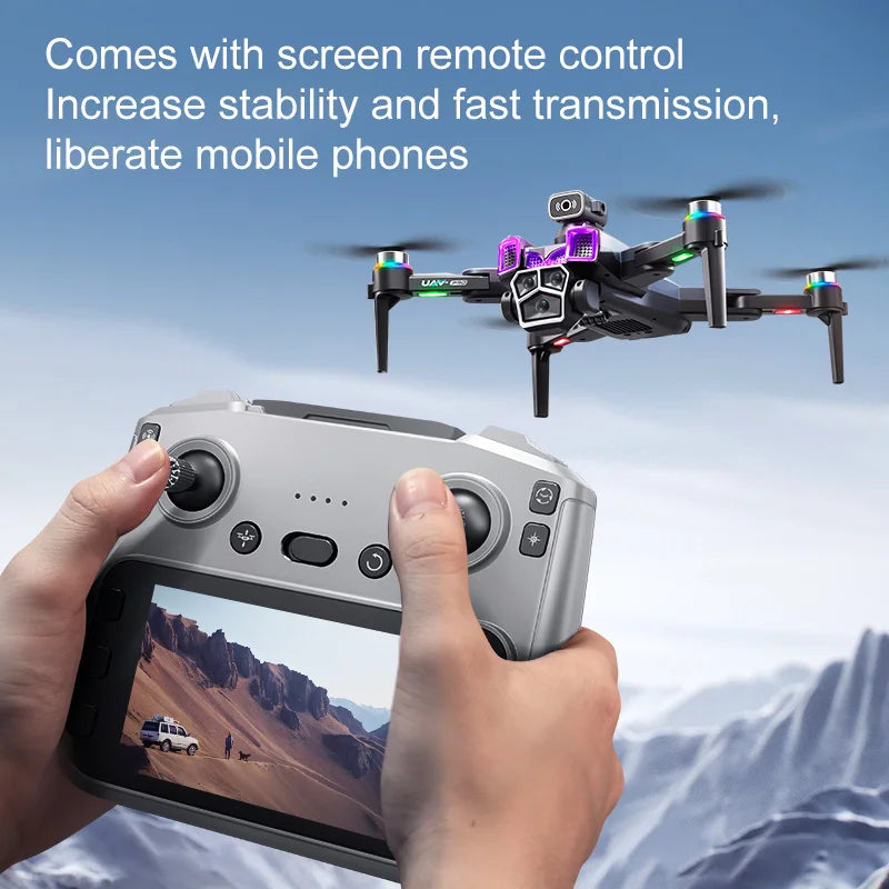 2025 Pro MAX GPS Drone 8K Professional HD Camera 5G WIFI FPV 360° Obstacle Avoidance Brushless Large Screen RC Quadcopter