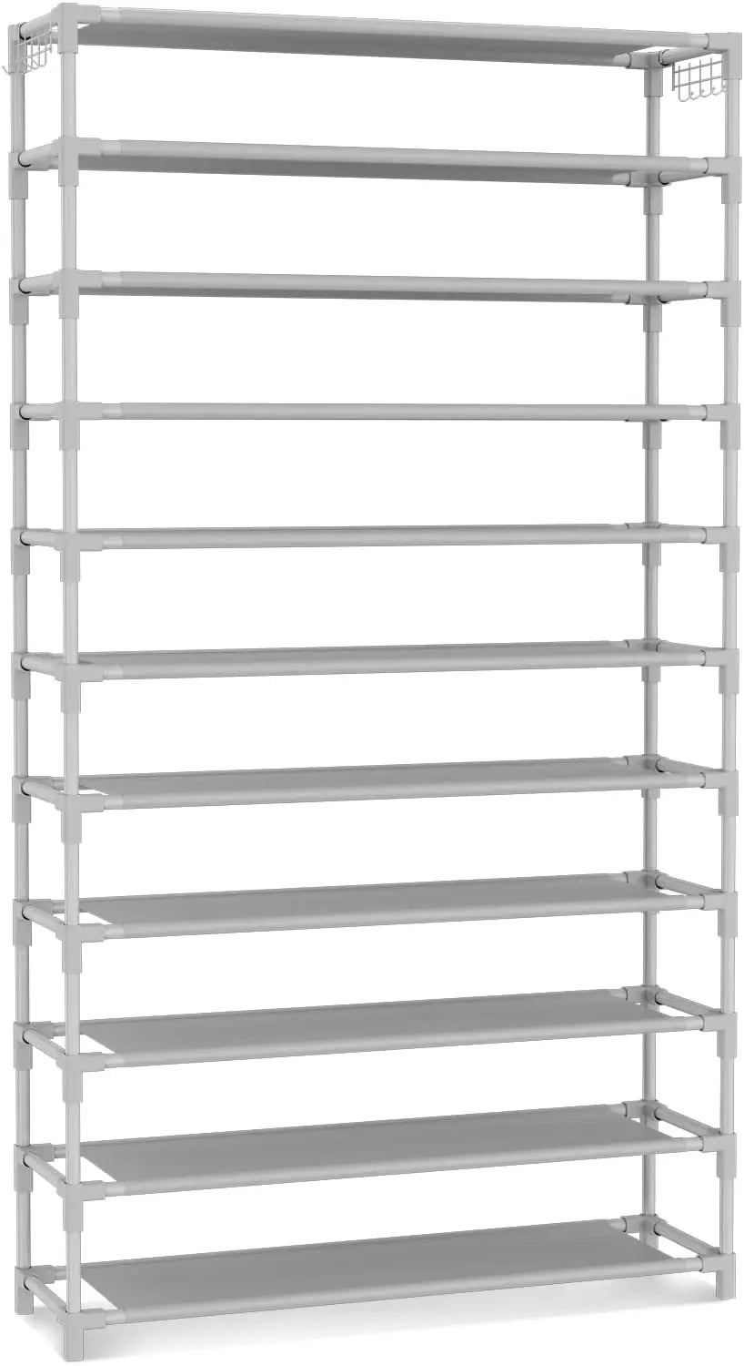 11-Tier Shoe Rack Metal Closet Organizer