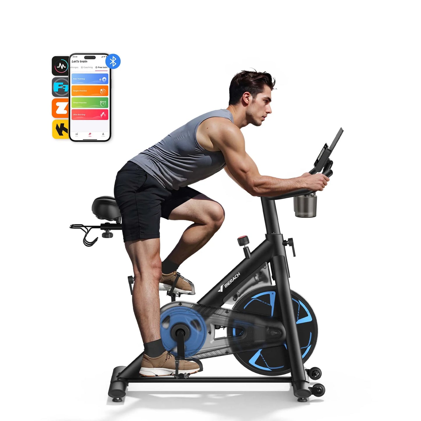 MERACH S36 Magnetic Indoor Exercise Bike With App