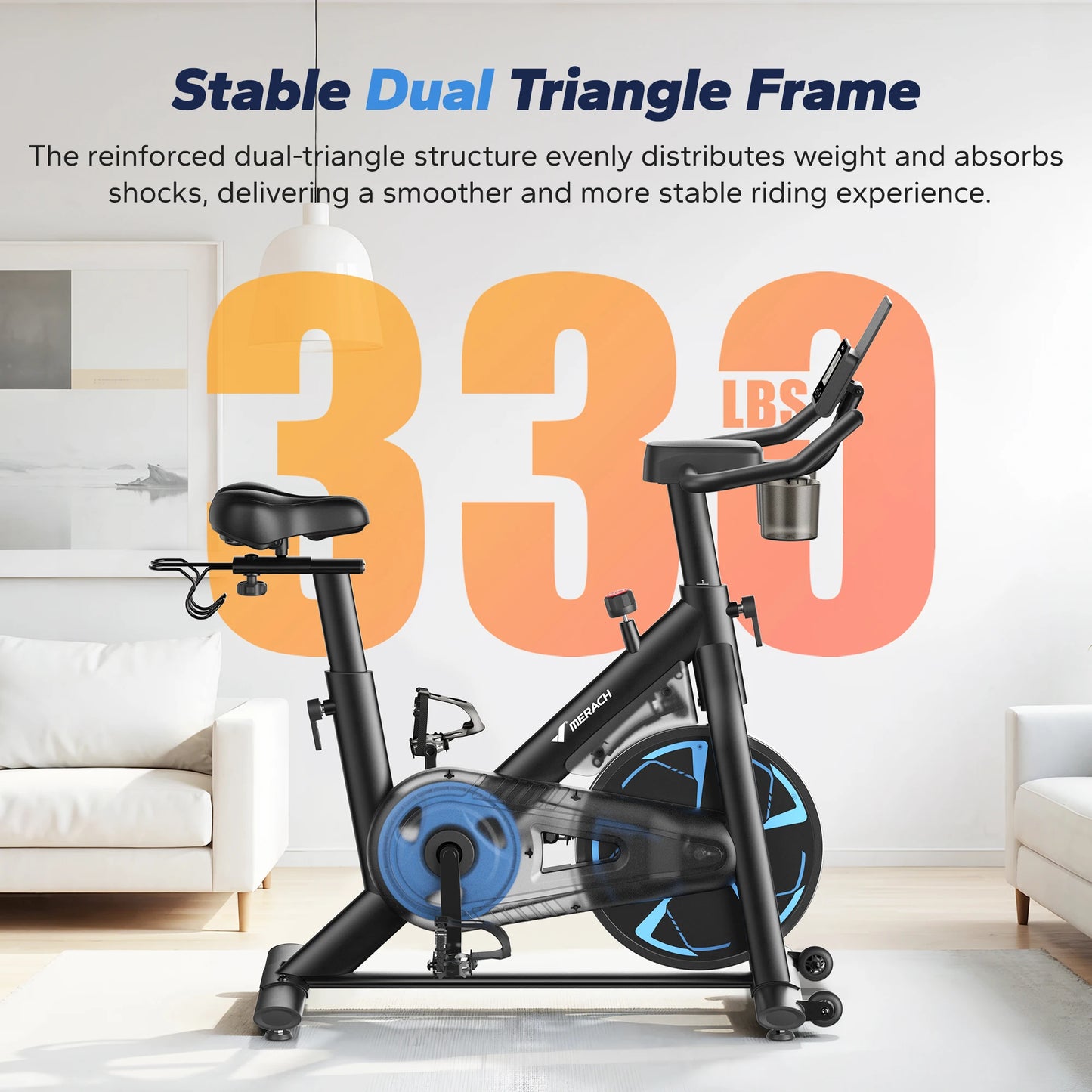 MERACH S36 Magnetic Indoor Exercise Bike With App