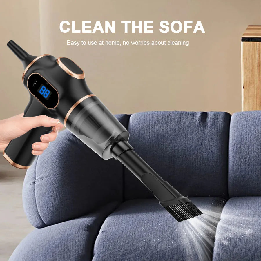 Wireless Car Vacuum Cleaner Mini Handheld High Power HEPA Filter