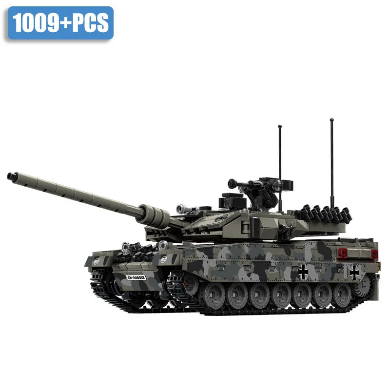 JIMITUCE Military WW2 Leopard 2A7 Tank Building Blocks Set