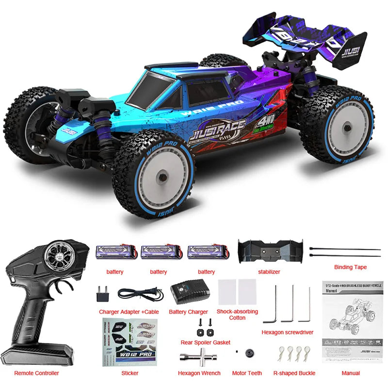 JIUSICE WB12 Pro 4WD Brushless RC Off-road Car