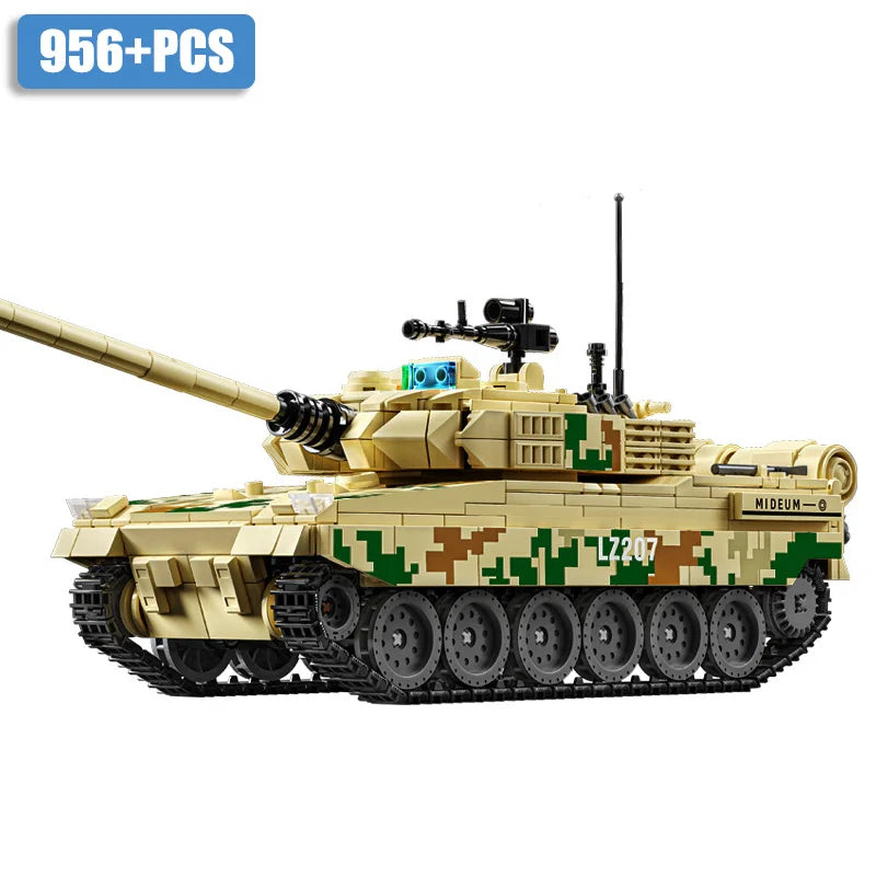 JIMITUCE Military WW2 Leopard 2A7 Tank Building Blocks Set