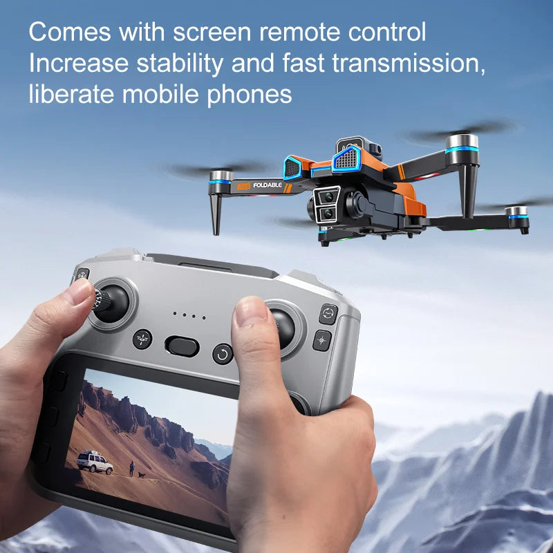 HOT-4K Professional HD Dual Camera New L600 PRO MAX GPS Drone 5KM 3-Axis Gimbal 360 Obstacle Avoidance Brushless Quadcopter Toy