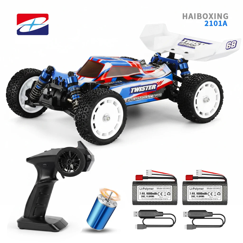 HAIBOXING 2101A 1:14 Brushless RC Car, Max 30+MPH High Speed 4WD Off-Road Racing Car,Waterproof ESC,Suit to All Terrains