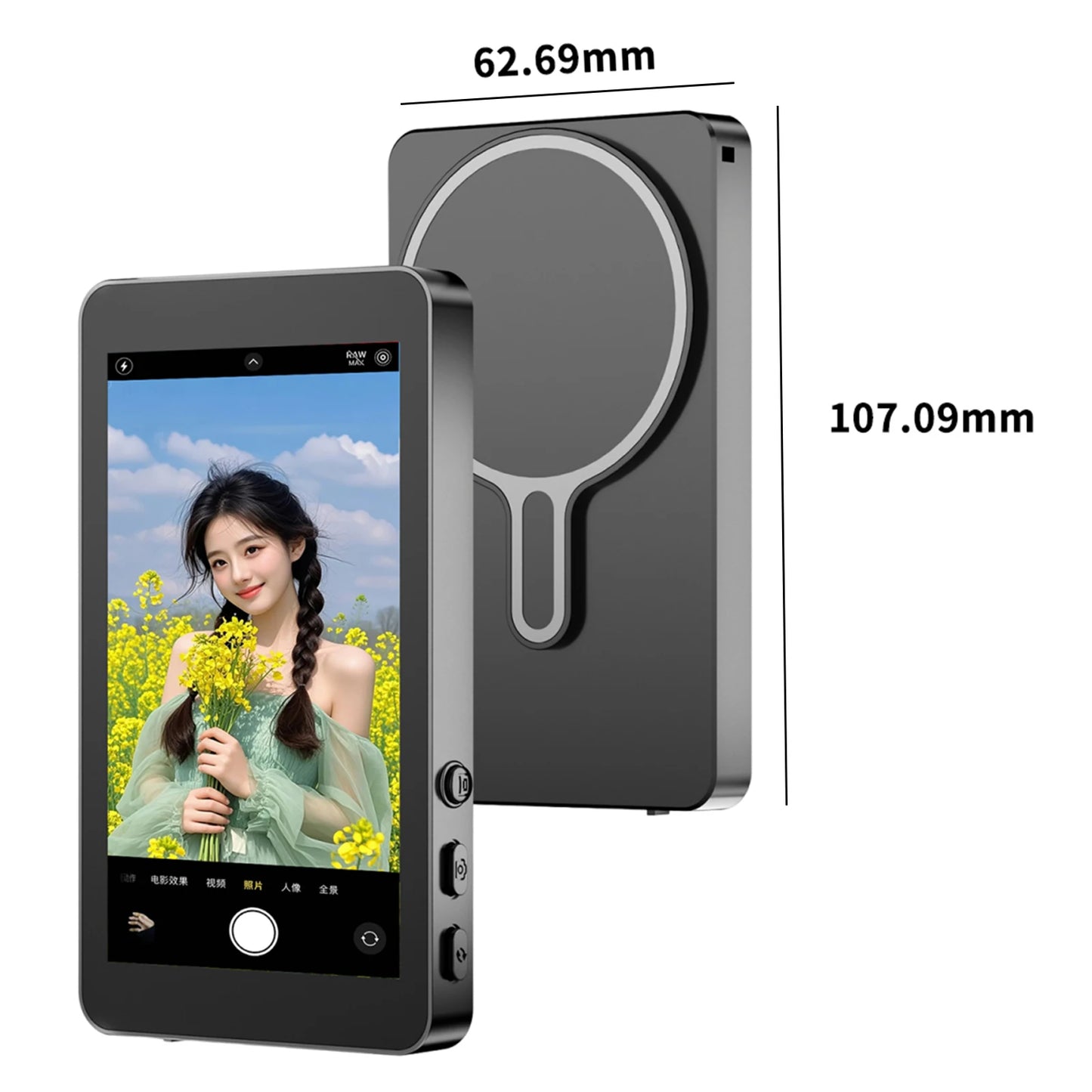 Phone Vlog Selfie Monitor Screen For Live Streaming And Recording