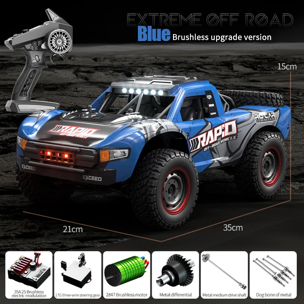 Q130B 4WD RC Car 70km/h High Speed Brushless Motor Off-Road Truck 2.4G Remote Control Vehicle Racing Car Toys for Adults Kids