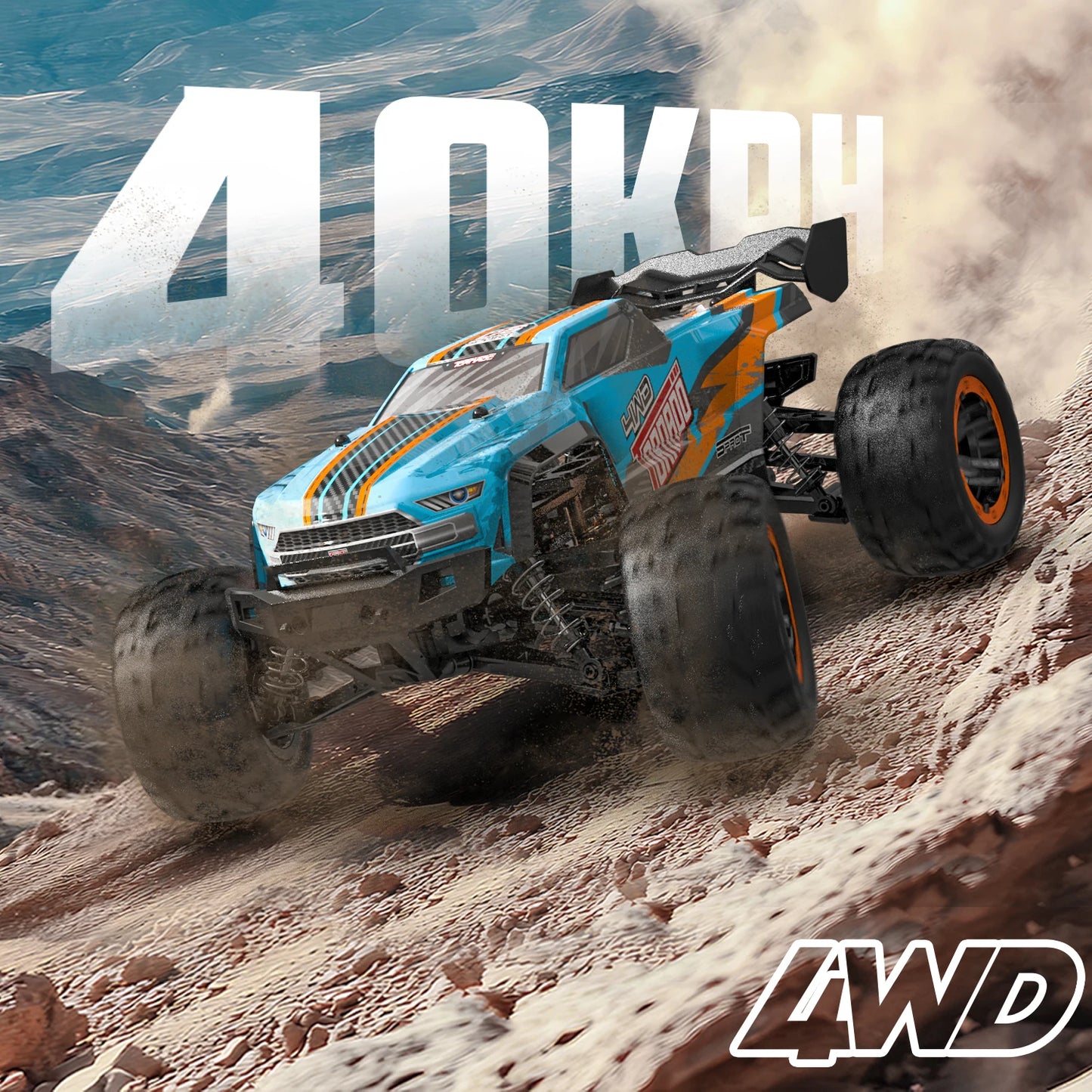 RACENT 4x4 All Terrain RC Truck High Speed Remote Control Car