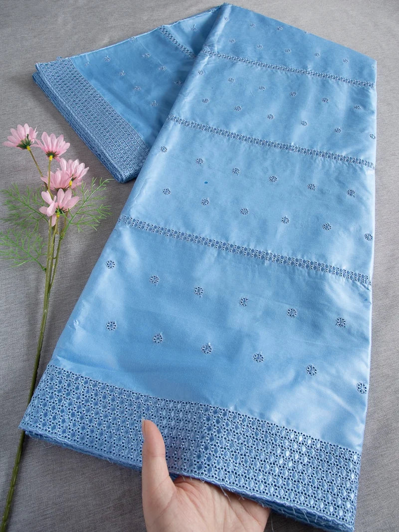 JiaDong Nigerian Cotton Swiss Lace Fabric Embroidered African Lace