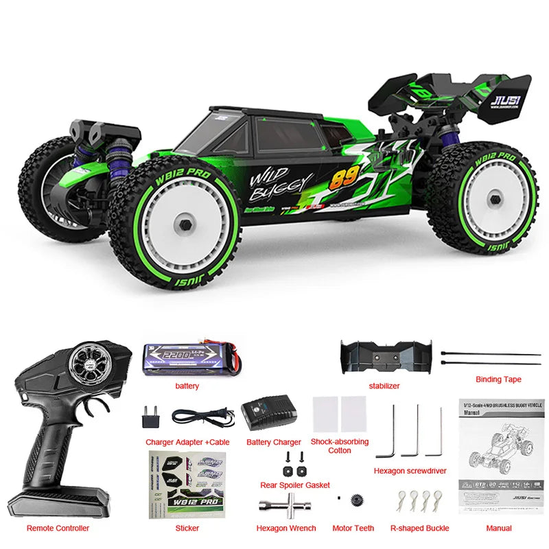JIUSICE WB12 Pro 4WD Brushless RC Off-road Car