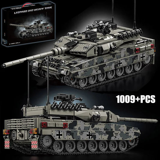 JIMITUCE Military WW2 Leopard 2A7 Tank Building Blocks Set