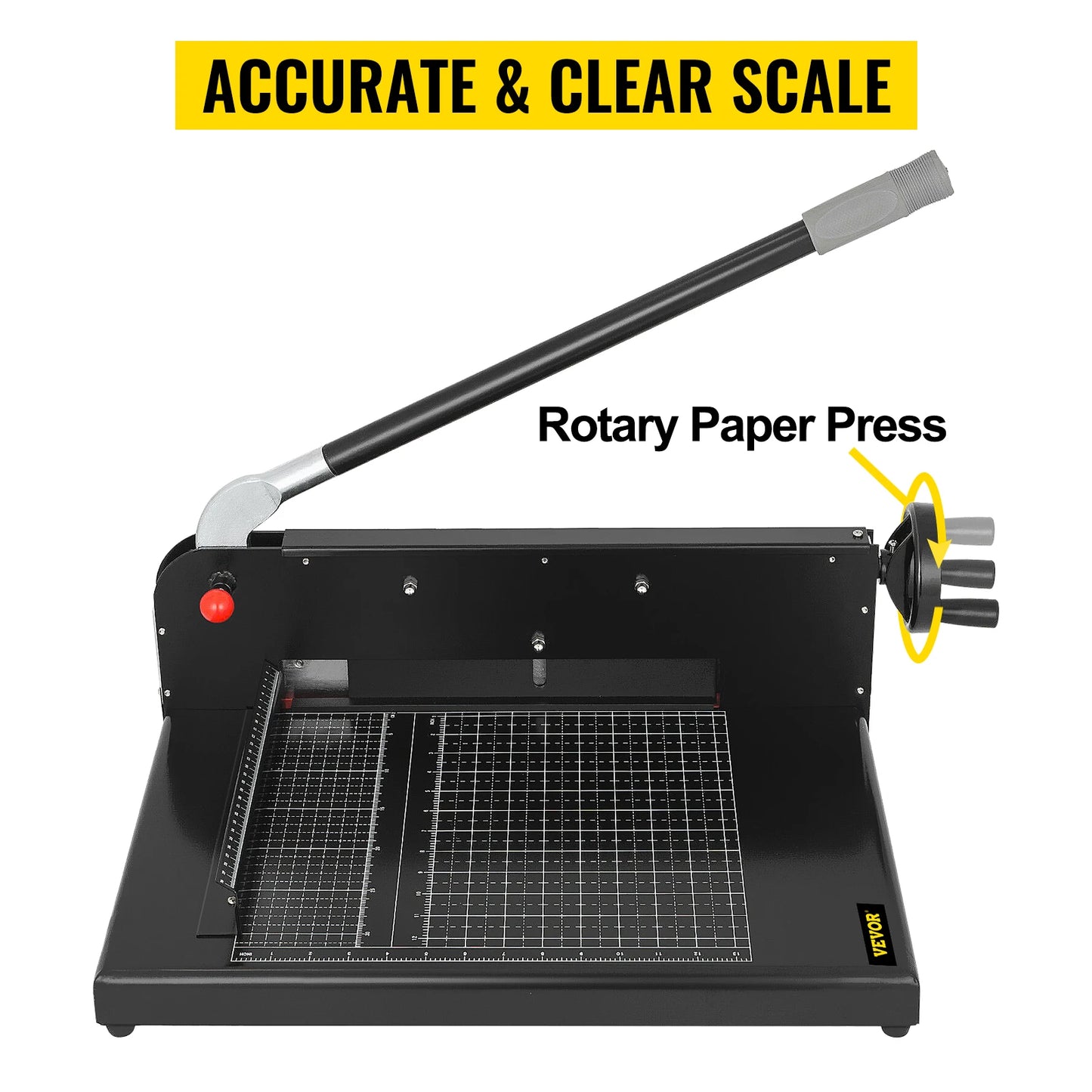 SucceBuy A4 12"Manual Paper Cutter Heavy Duty Guillotine Trimmer 300 Sheets Die Cutter Use for Home Office Laboratory Commercial