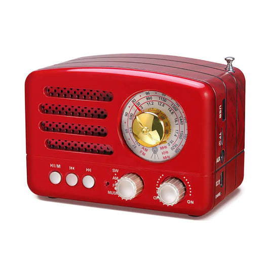 PRUNUS Portable AM FM Transistor Radio With Built In Speaker