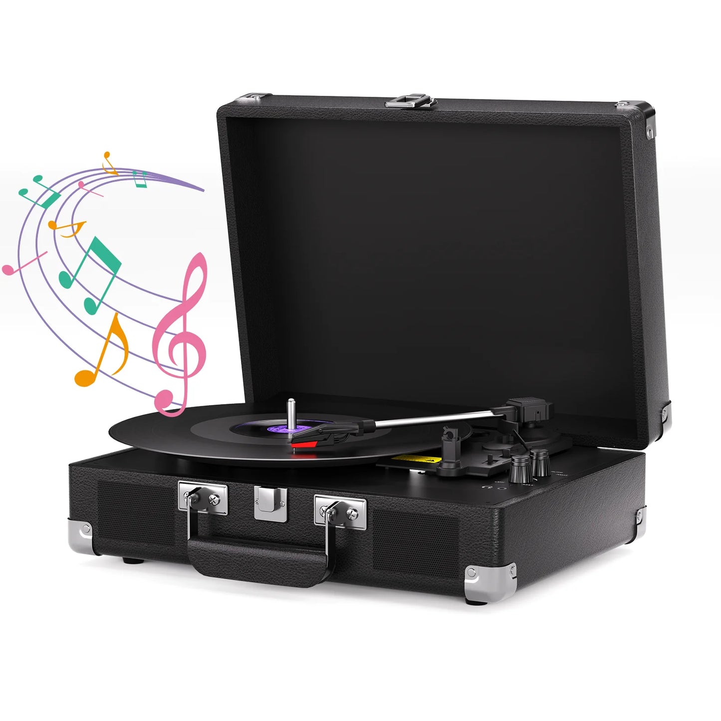 Maio 3-Speed Record Player With Built-In Speakers And Headphone Jack