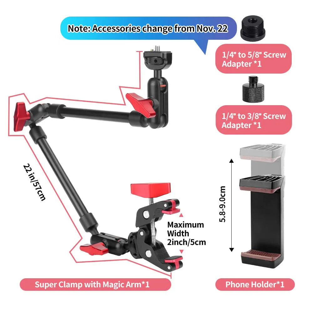 Magic Arm Adjustable Camera Bracket With Friction Lock