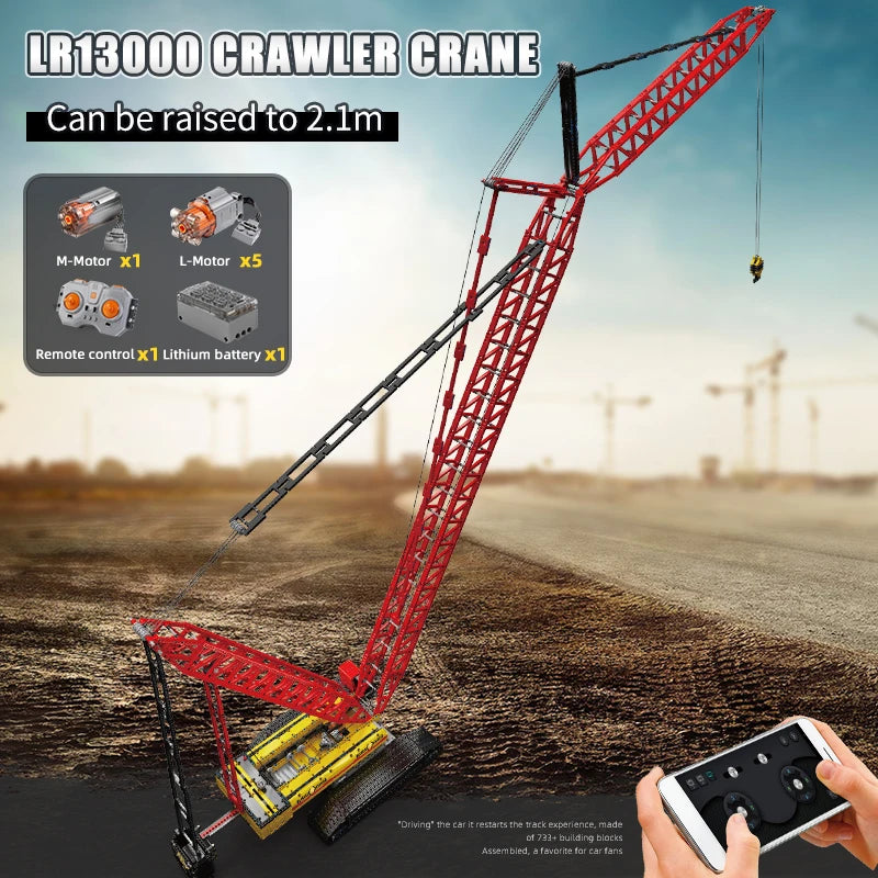 Mould King RC Crawler Crane LR13000 Building Block Set