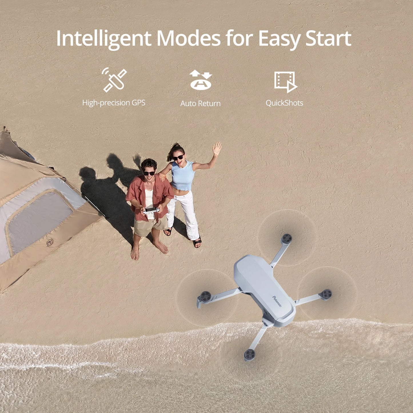 Potensic C0 Mini Drone With 3-Axis Gimbal 6KM GPS 4K Camera