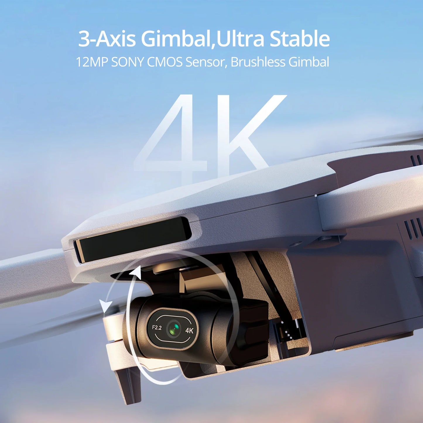 Potensic C0 Mini Drone With 3-Axis Gimbal 6KM GPS 4K Camera