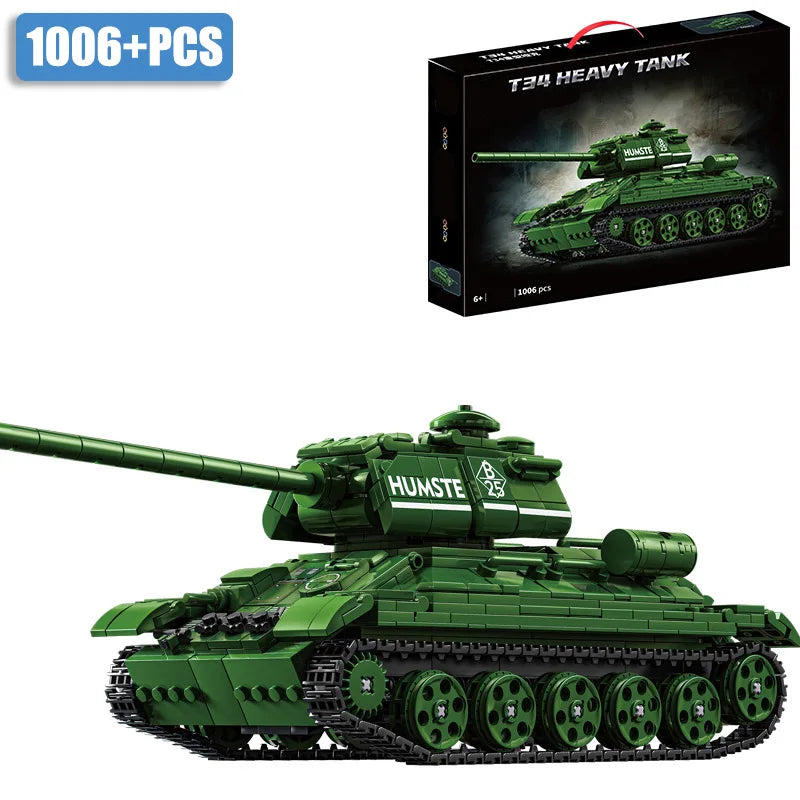 JIMITUCE Military WW2 Leopard 2A7 Tank Building Blocks Set