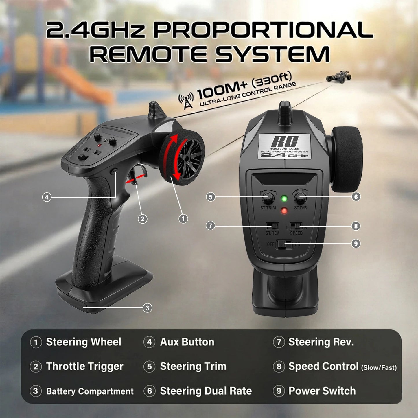 HAIBOXING 2101A 1:14 Brushless RC Car, Max 30+MPH High Speed 4WD Off-Road Racing Car,Waterproof ESC,Suit to All Terrains