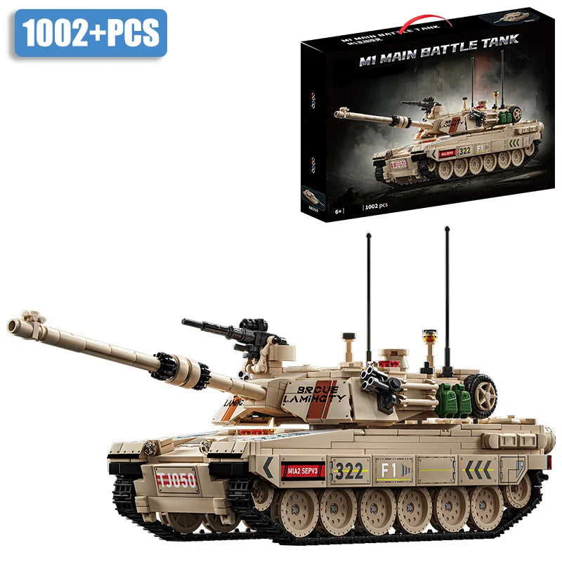 JIMITUCE Military WW2 Leopard 2A7 Tank Building Blocks Set