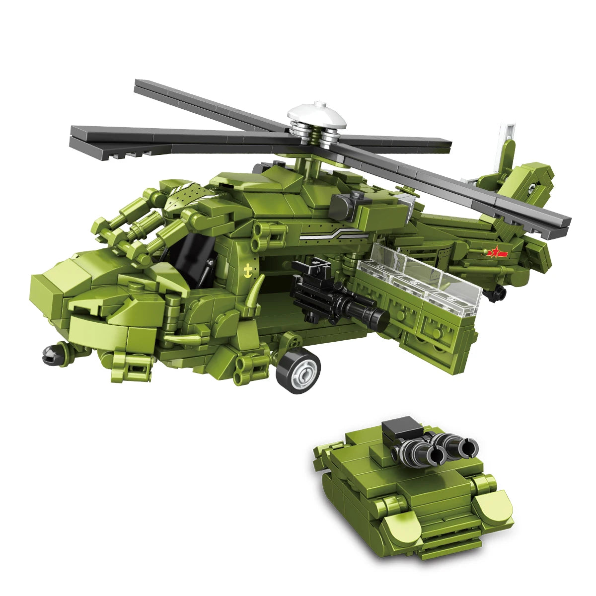 HWZBBEN Helicopter Building Blocks Set 791 Pcs Airplane Construction Kit