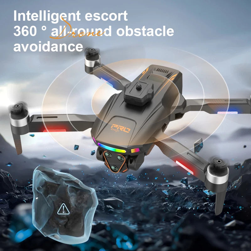 Drone with Camera for Adults, Foldable GPS Drone with Screen Remote Control, 4K HD Camera, Brushless Motor, Real-time Image Transmission, No Phone Needed, RC Quadcopter for Beginners