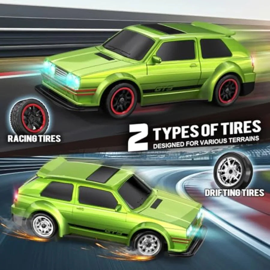 Mini RC Drift Car 1/43 with Gyroscope 4WD Full Proportional RC Car 2.4GHZ Hobby Grade Remote Control Cars RTR Model Vehicle 20+