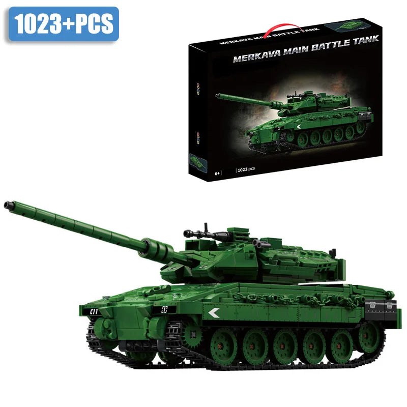 JIMITUCE Military WW2 Leopard 2A7 Tank Building Blocks Set
