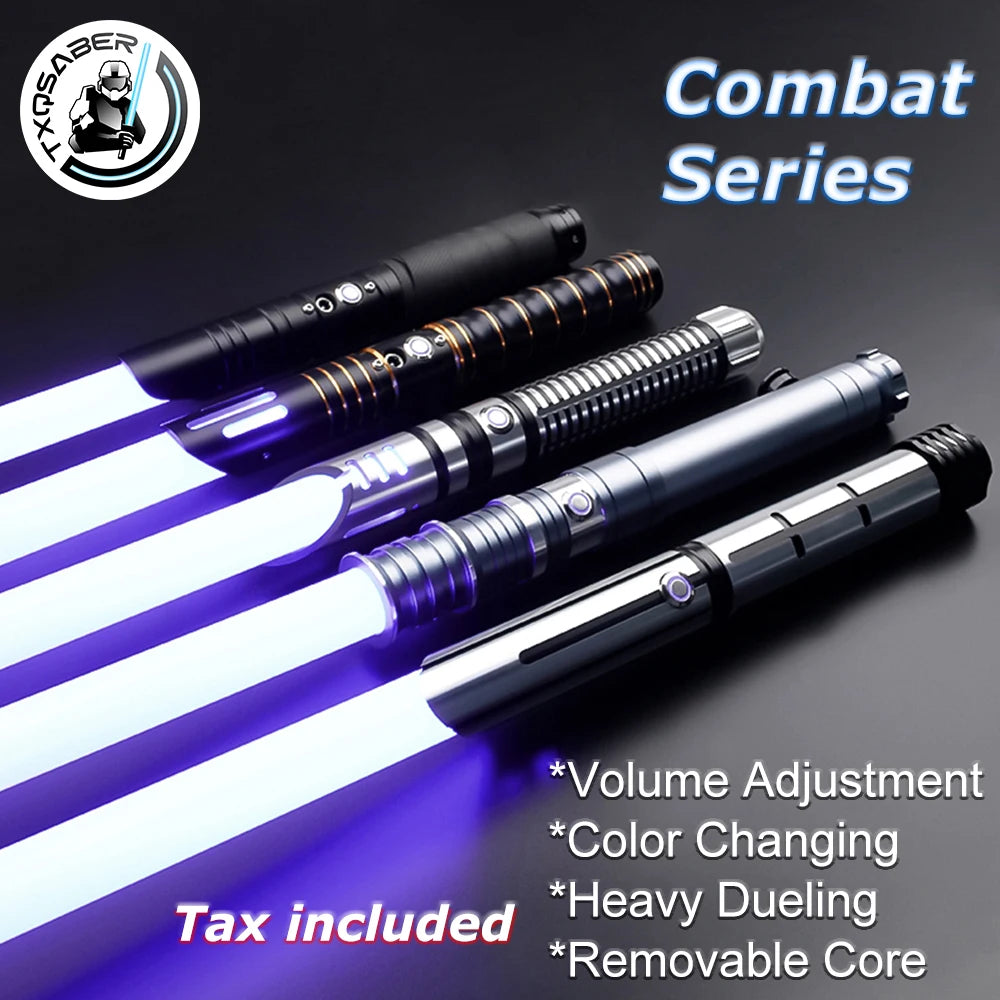 1977SaberFeast Lightsaber Heavy Dueling RGB Metal Hilt