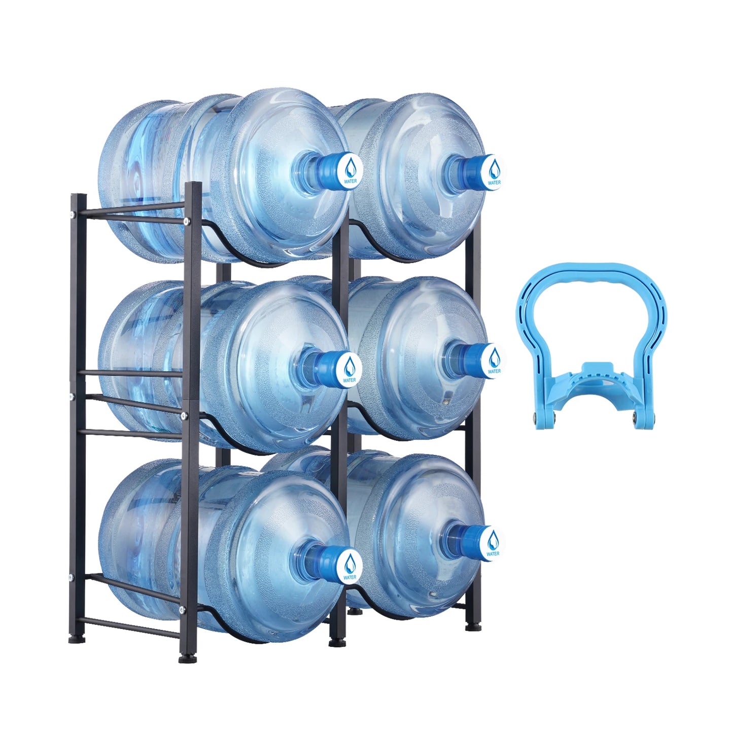 SucceBuy Iron Water Jug Holder Double Row Easy Install