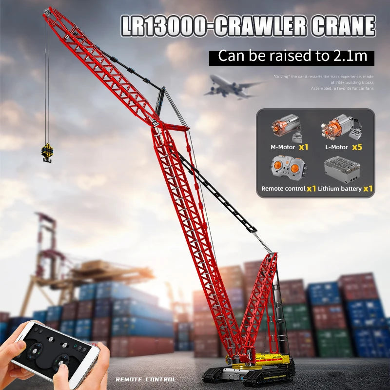 Mould King RC Crawler Crane LR13000 Building Block Set