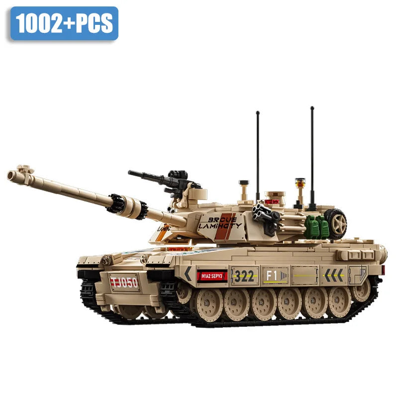 JIMITUCE Military WW2 Leopard 2A7 Tank Building Blocks Set