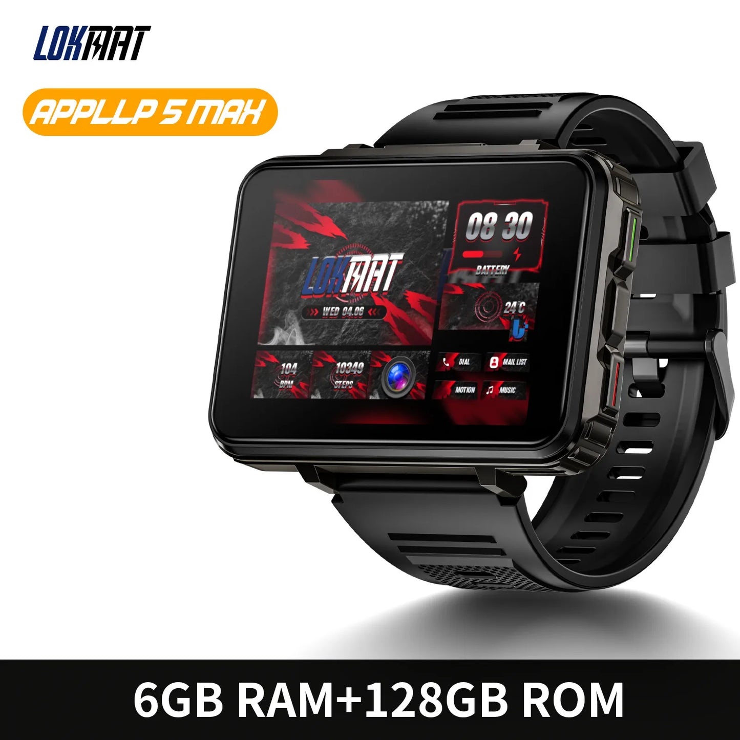 LOKMAT APPLLP 5 MAX Android Watch Phone With 4G QuadCamera