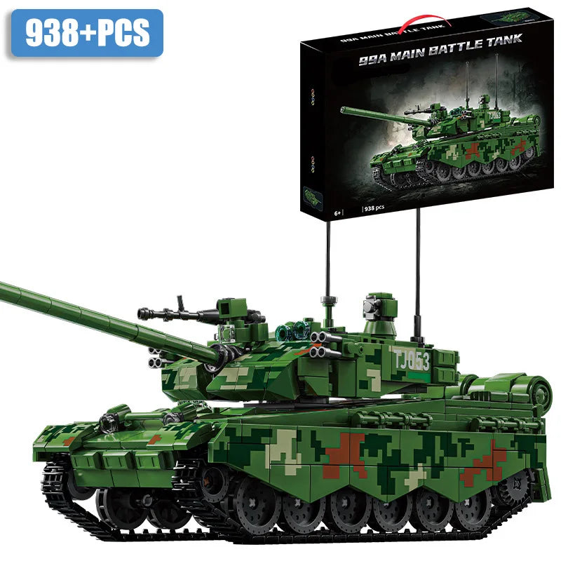 JIMITUCE Military WW2 Leopard 2A7 Tank Building Blocks Set
