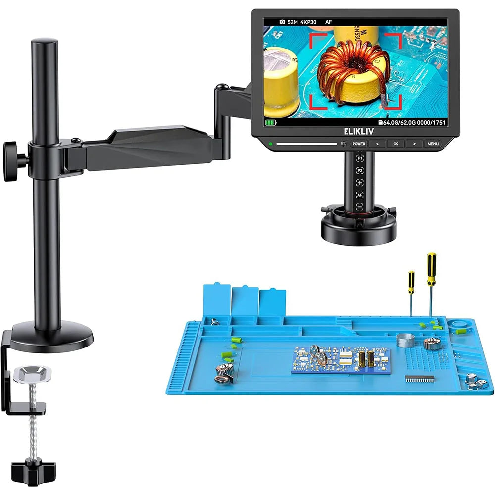 Elikliv EM4K-AF Flex Autofocus Digital Microscope 2000X HDMI