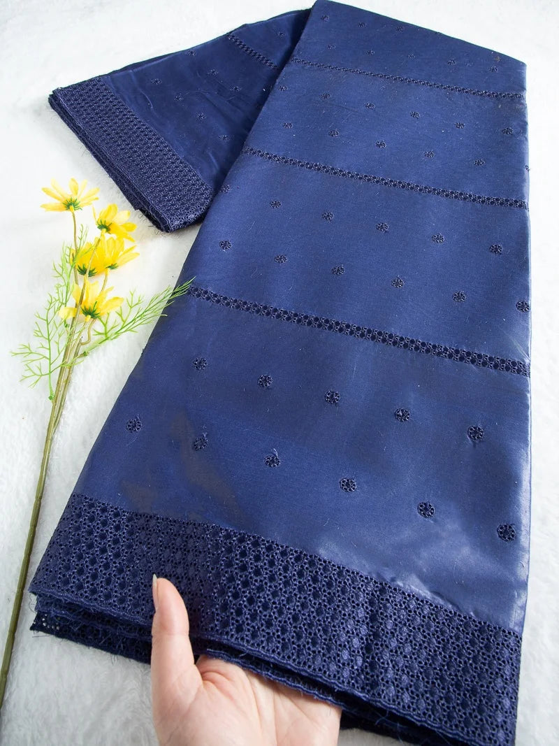 JiaDong Nigerian Cotton Swiss Lace Fabric Embroidered African Lace