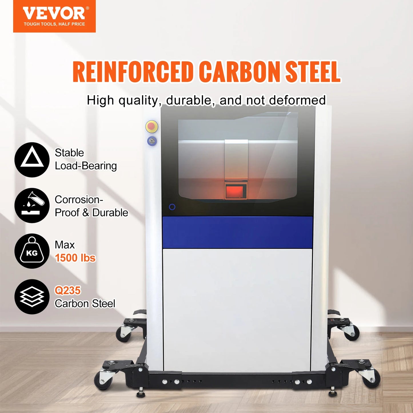 SucceBuy Adjustable Washing Machine Stand With Four Wheels