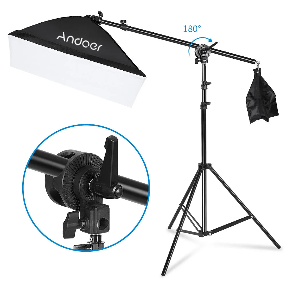 Professional Studio Softbox Lighting Kit With Stand Umbrella 40W Bulbs