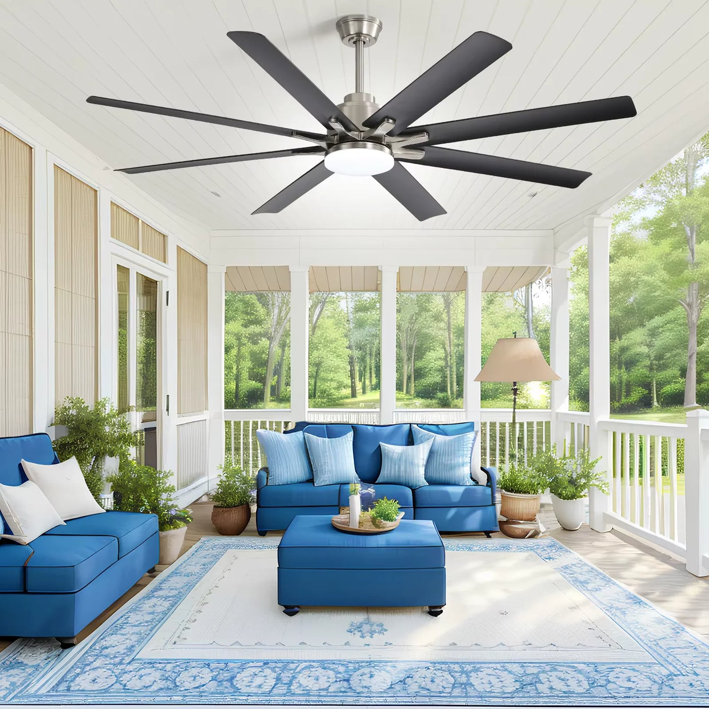 Sofucor Modern LED Ceiling Fan With Remote