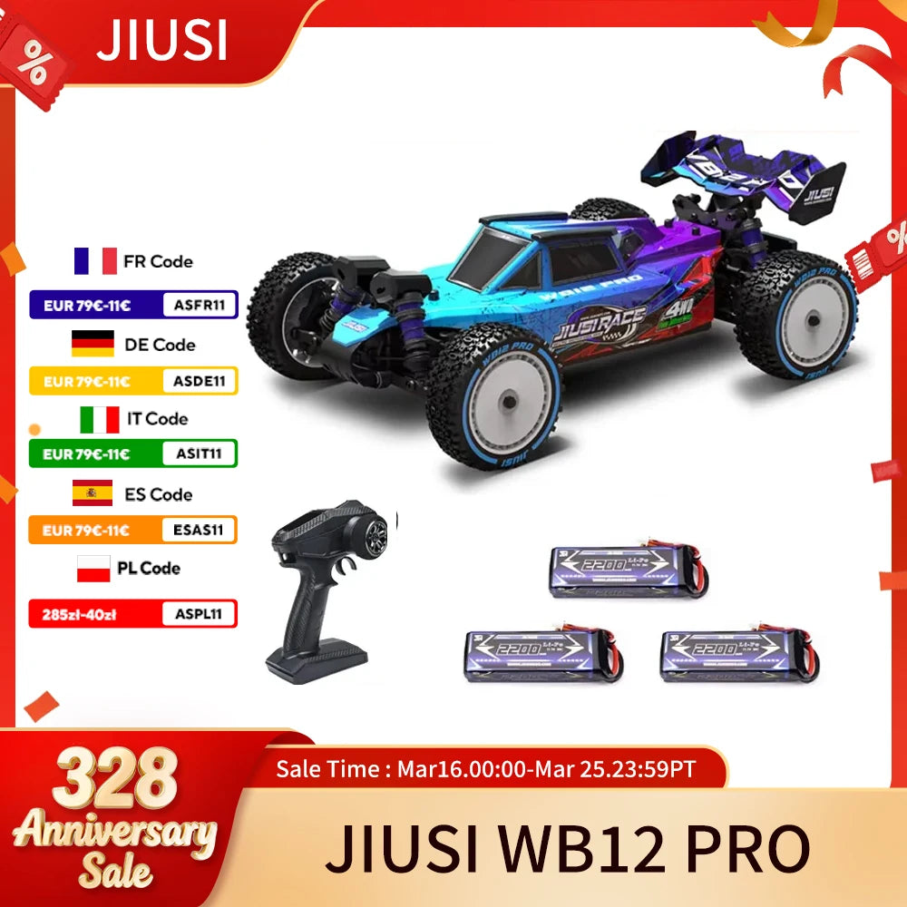 JIUSICE WB12 Pro 4WD Brushless RC Off-road Car