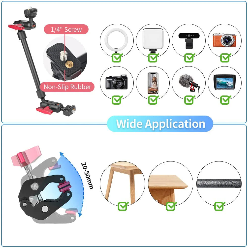 Magic Arm Adjustable Camera Bracket With Friction Lock
