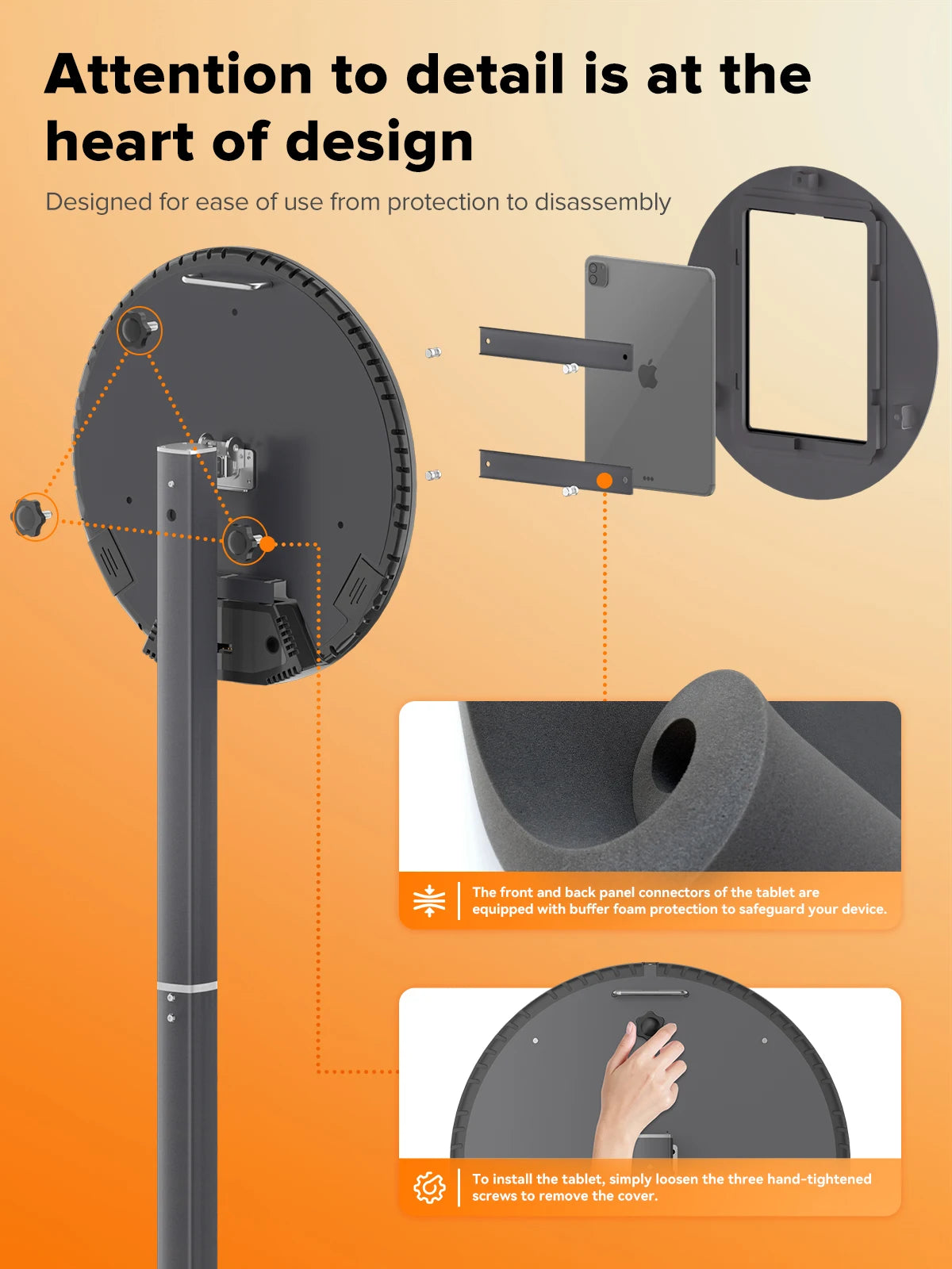 Neson iPad Photo Booth Machine With RGB Ring Light And APP Control