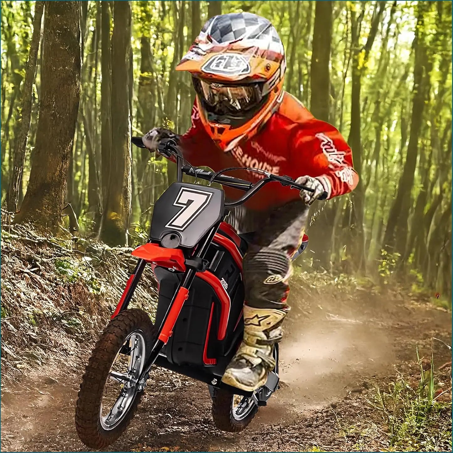 HiMISS 24V Electric Ride On Motorcycle For Kids 350W