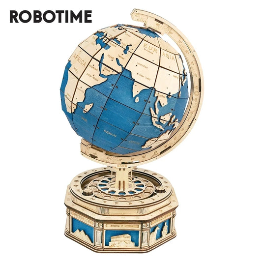 Robotime Globe Earth 3D Wooden Puzzle Ball Gift Toy